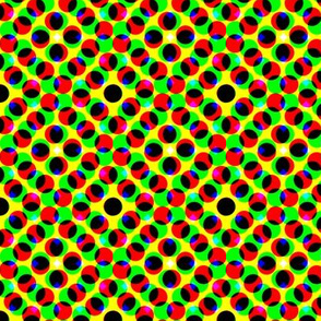 CMYK halftone dots - khaki