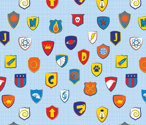 Super Shields fabric by jenimp on Spoonflower - custom fabric