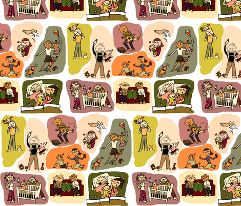 Heroes at Home fabric by ravenous on Spoonflower - custom fabric