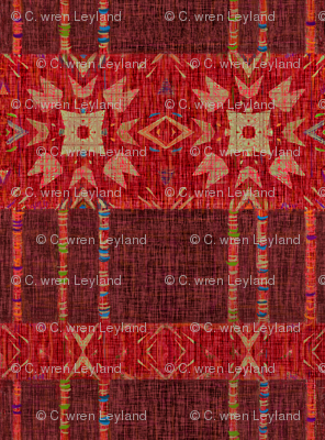 Ikat Weave Color Threads