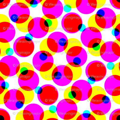 CMYK halftone dots - lipstick pink