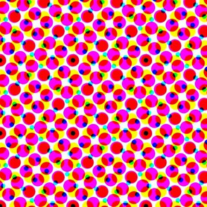 CMYK halftone dots - lipstick pink
