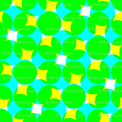 CMYK halftone dots - bright green