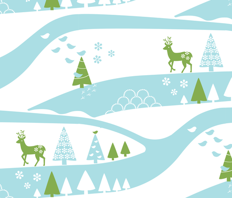 Far away fabric by pattern_bakery on Spoonflower - custom fabric