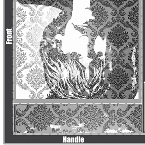 Rock brocade tote