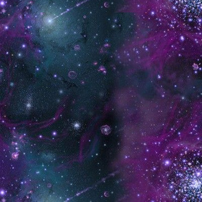 Purple Swirl Star Field Nebula