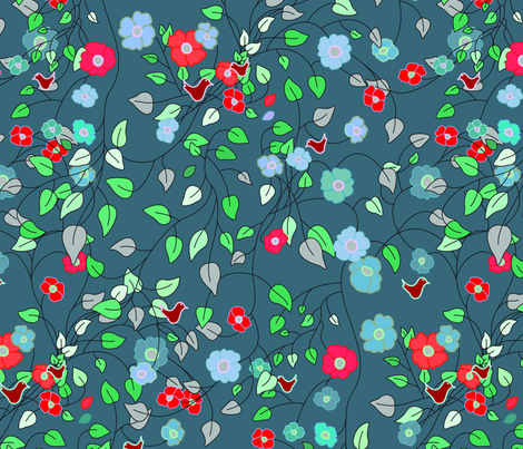 Spring Flowers fabric by rcm-designs on Spoonflower - custom fabric