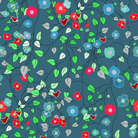 spring flowers for today fabric by rcm-designs on Spoonflower - custom fabric