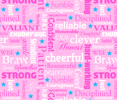 heroic in pink fabric by weavingmajor on Spoonflower - custom fabric