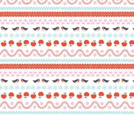 Winter bird fabric by pattern_bakery on Spoonflower - custom fabric