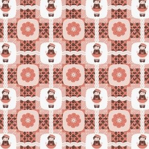 Little Pink Plaid Girl