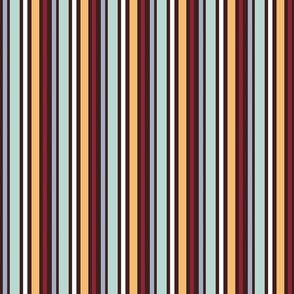 Holiday Spirits wide stripes on dark chocolate background