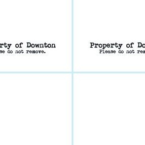 Property of Downton (Cocktail Napkins)