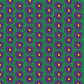 Purple Poppies and Green