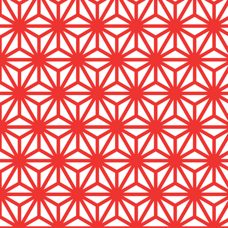 asanoha in carnelian fabric by chantae on Spoonflower - custom fabric