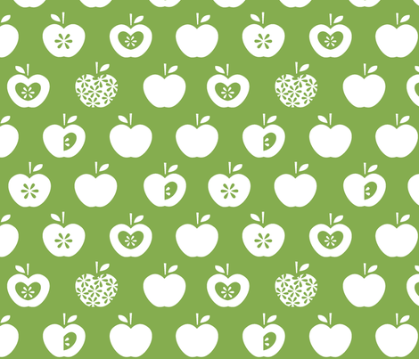 Apple-green fabric by pattern_bakery on Spoonflower - custom fabric