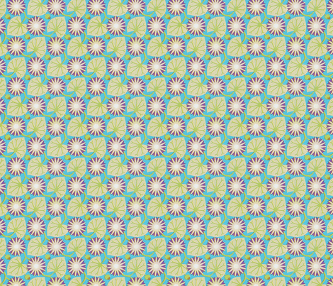 Art Nouveau Lily Pads fabric by unseen_gallery_fabrics on Spoonflower - custom fabric