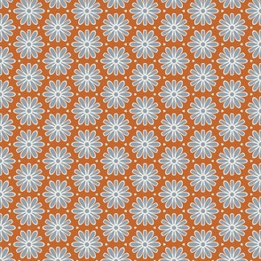 Rusty Blue Daisies