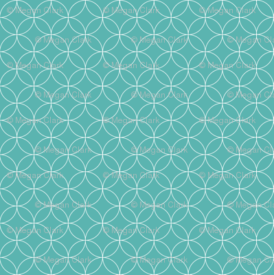 Circular Lattice / Luxe Blue Reversed
