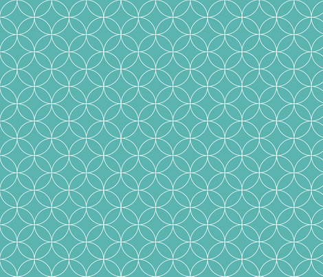 Circular Lattice / Luxe Blue Reversed fabric by megjoyclark on Spoonflower - custom fabric