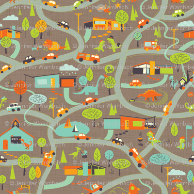 Hero-saurus Town (dirt)