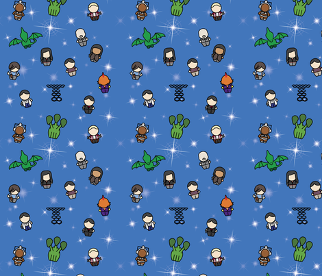 The 21st century is when everything changes. fabric by studiofibonacci on Spoonflower - custom fabric