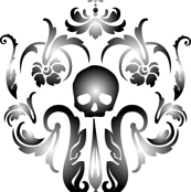 Skull-Demask Wall Decal