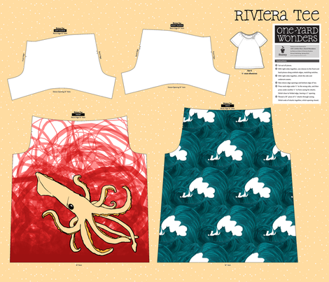 The Squid Shirt fabric by pond_ripple on Spoonflower - custom fabric