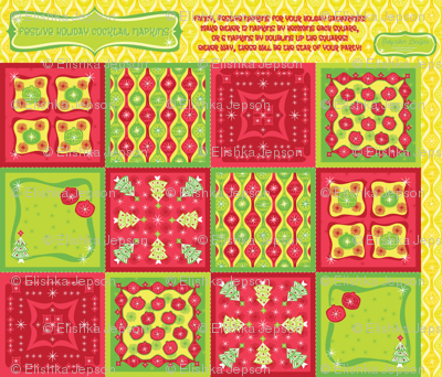 Festive Holiday Cocktail Napkins