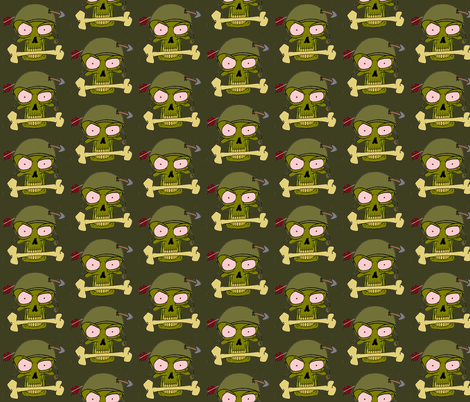 skull n arrow fabric by miss_jo_di_o on Spoonflower - custom fabric