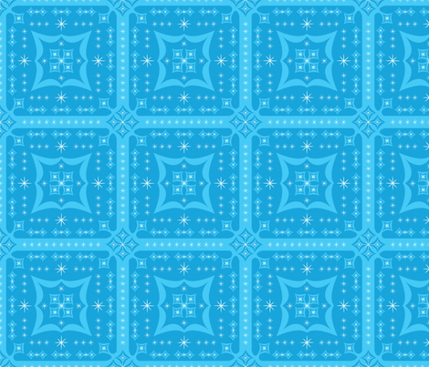 Blue Pop Squares fabric by robyriker on Spoonflower - custom fabric