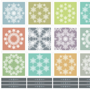 Snow flake coctail napkins