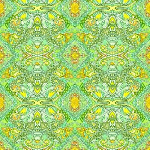 Dragon Scale Paisley Garden of the Mind