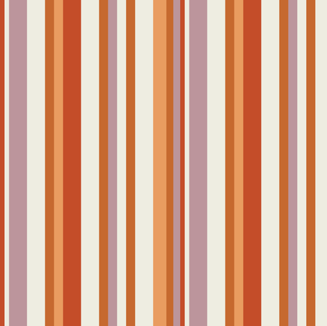 Toasty November Warm Stripes fabric by jumeaux on Spoonflower - custom fabric