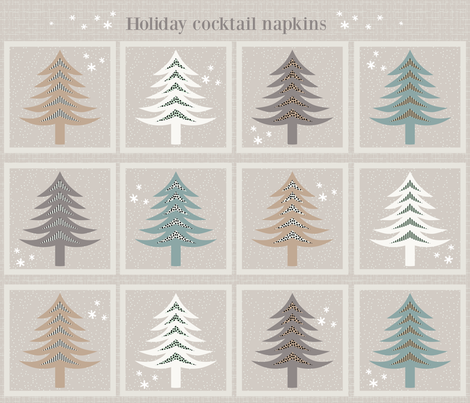 Holiday Trees fabric by kimsa on Spoonflower - custom fabric