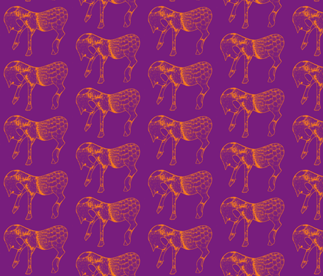 Horses  fabric by suebee on Spoonflower - custom fabric