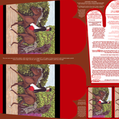 Dressage Horse Equestrian Oven Mitt Pattern plus Instructions Piece Pattern and Ornament Pattern on Fat Quarter by Kristie Hubler
