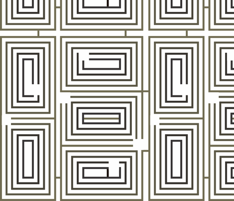 Maze One fabric by wren_leyland on Spoonflower - custom fabric