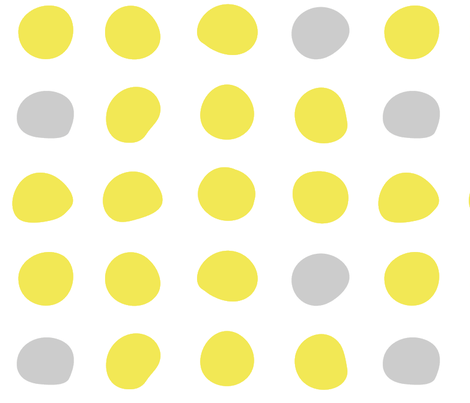 Safflower Gray Circles fabric by wren_leyland on Spoonflower - custom fabric