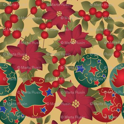 Christmas mix on yellow