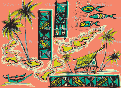 Tapa Islands in Coral Sea