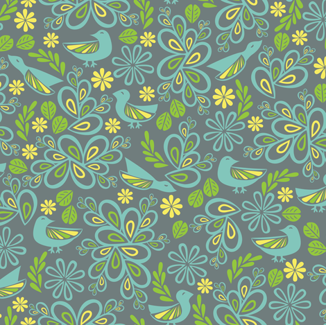 Feathered Friends fabric by robyriker on Spoonflower - custom fabric