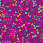 Feathered Friends (Purple)