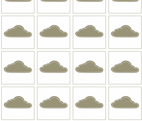 Cloud 9 Patch Mocha fabric by designedtoat on Spoonflower - custom fabric