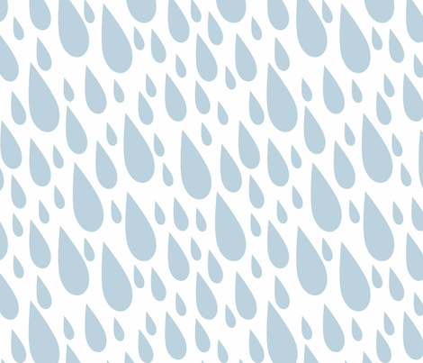 Cloud 9 Raindrops Sky fabric by designedtoat on Spoonflower - custom fabric