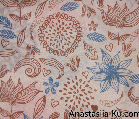 doodle vintage flowers