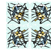 Feathered Friends: Winter Birds Napkin Set