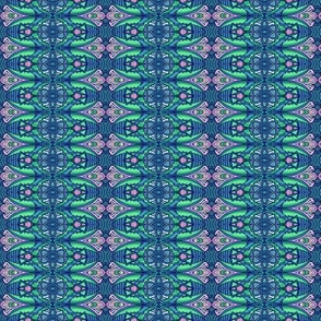 Broach Approach (Intensely Teal Vertical Stripe)