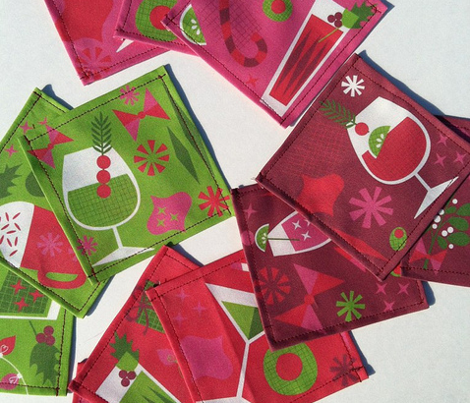 Boozy Holidays Cocktail Napkin Set