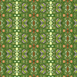 Over and Over Scallops and Clover (Vertical Stripe)